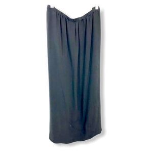Mulberry Black Silk Full Lined Maxi Skirt Size XXL